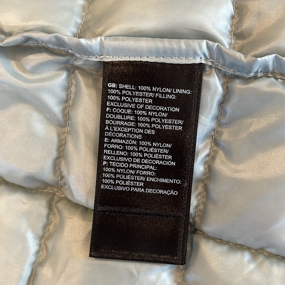 New! The North Face Thermoball Eco Quilted Hooded Parka~Large ~Silver Blue - Picture 15 of 16